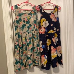 2 cotton dresses for girls 8-10 yrs H&M, Old Navy